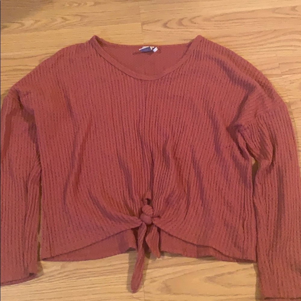 Pink knit sweater